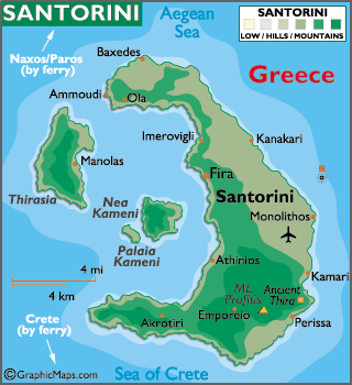 map of santorini